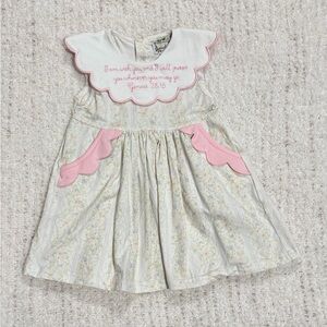 Floral Dress with Pink Accents